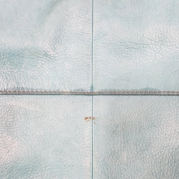 Fossil Explorer Turquoise Leather Foldover Crossbody Bag - Picture 5 of 9